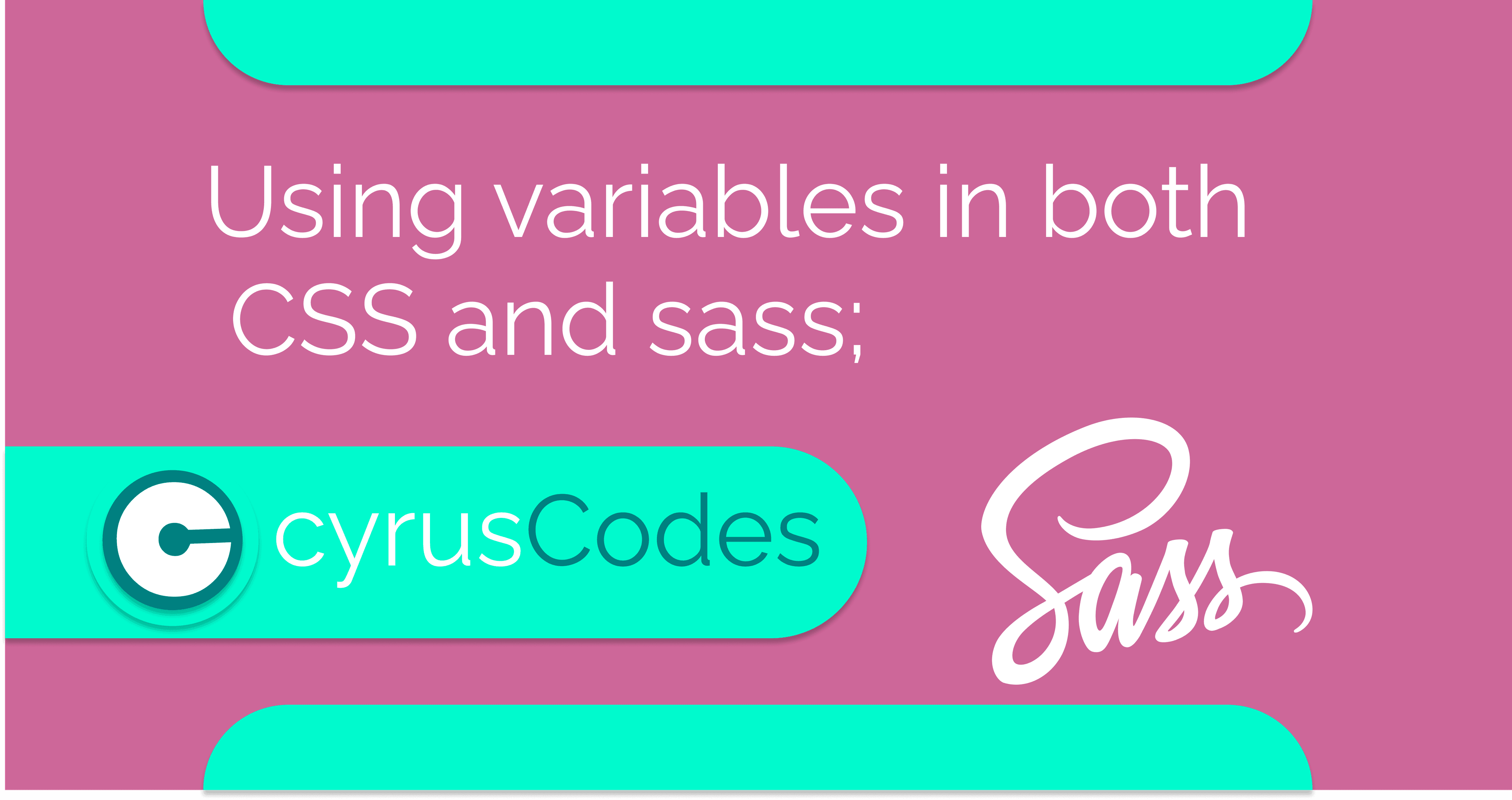 Variables in both CSS and sass;